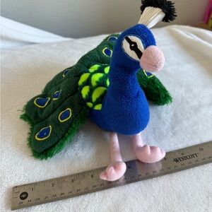 Colorful Plush Peacock Stuffed Animal